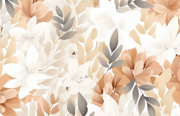 Wall Mural - Floral pattern background illustration design