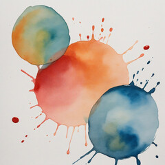 Sticker - Isolated Watercolor texture stain