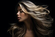 © Hype2Art - Elegant woman with flowing hair against dark background