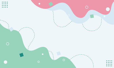 Modern geometric shapes abstract design landscape background