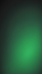 Sticker - Glowing green blurred light gradient dark grainy black vertical background glowing light spot copy space