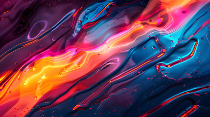 Wall Mural - Abstract neon texture