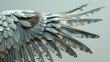 Natural colored feather angel wings