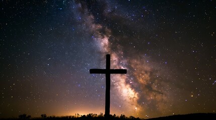 cross in the night