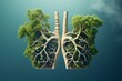 a tree shaped lungs with branches