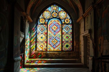 Poster - stained glass window