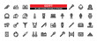 36 Egypt Line Icons Set Pack Editable Stroke Vector Illustration.