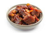 Fototapeta  - Delicious Chicken Stewed in Sweet and Sour Sauce - Traditional Chinese Cuisine