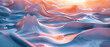 Abstract colorful waves in a sea of hues