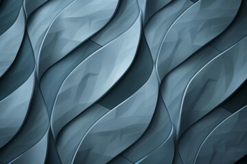 Wall Mural - A series of blue and gray waves that are arranged in a pattern