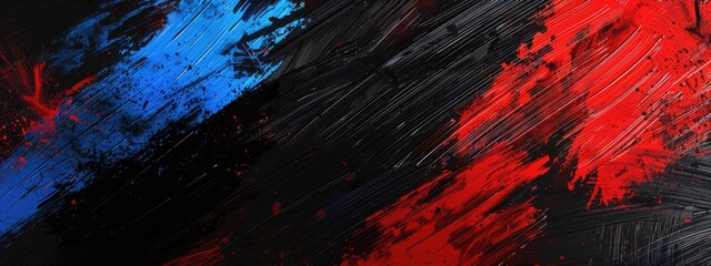 Aufkleber - Abstract red, black and blue background with grunge brush strokes . textures for poster and web banner design, perfect for extreme, sportswear, racing, football, motocross	