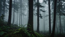A Dense Fog Shrouding A Tranquil Forest, Symbolizing The Mysteries Of Nature And The Need For Conservation.