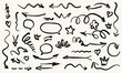 © Sun_Lab_Design - Hand drawn doodle design elements. Arrows crown, heart, star, speech bubble. Vector illustration