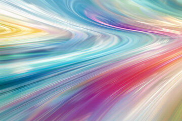 Wall Mural - blurred abstract background with smooth transitions in a rainbow of pastel colors