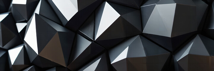 Wall Mural - Grey silver low poly background texture.