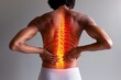 A person suffering from lower back pain.