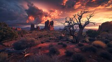 Wide Landscape Arches National Park, Nature Photography, Copy And Text Space, 16:9