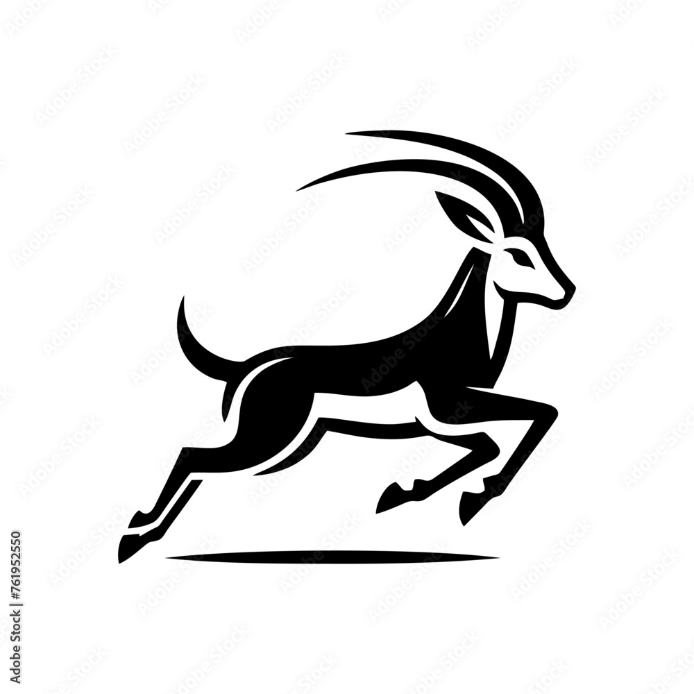 Springbok logo vector. springbok vector illustration. springbok wild ...
