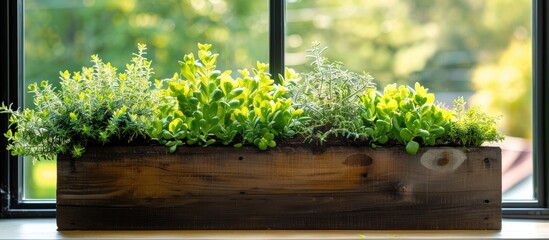 Wall Mural - Window Planter Box