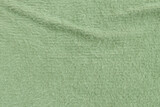 Fototapeta  - Green soft fluffy cotton fabric texture background, Green Cotton cloth
