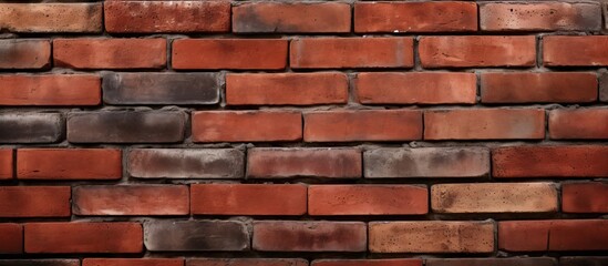Poster - a single red brick standing out on a brick wall