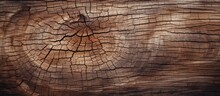 A Knotty Close-up Of Wood