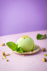 Wall Mural - Pistachio ice cream