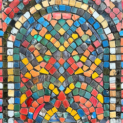 Poster - Mosaic Seamless Patterns Background