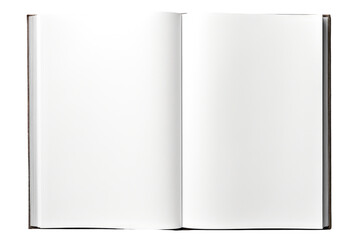 Open Book on White Background. On a White or Clear Surface PNG Transparent Background.