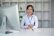 © wichayada - Call center agents wear headphones to talk to customers. Provide consultation via online channels on laptops