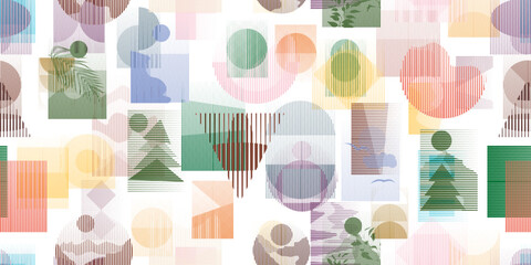 Poster - seamless pattern with lines . fabric pattern with striped design elements .repeating lines .geometri