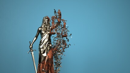 Wall Mural - Lady Justic Statue, Law Reform