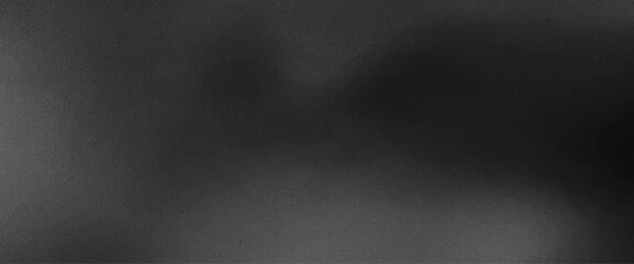 Poster - Vector black white grainy background noise texture grunge gradient banner, template empty space color gradient rough abstract background shine bright light