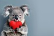 Sweet Koala Embrace: Love in Paws, AI Generative
