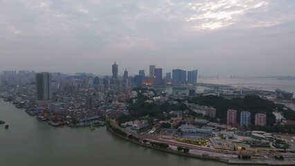 Canvas Print - Macau Cityscape at Dawn