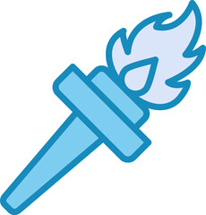 Sticker - Torch Vector Icon