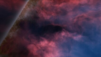 nebula gas cloud in deep outer space
