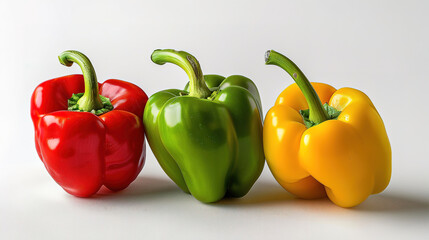 Poster - pepper on isolated white background.