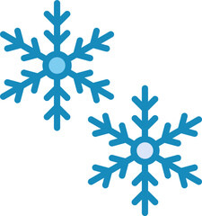 Sticker - Snowflakes Vector Icon