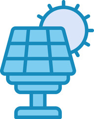 Wall Mural - Solar Panel Vector Icon