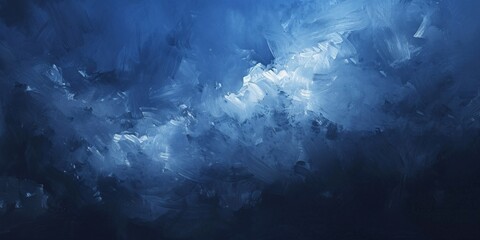 Wall Mural - Abstract dark blue background with soft clouds