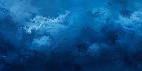 Wall Mural - Abstract dark blue background with soft clouds