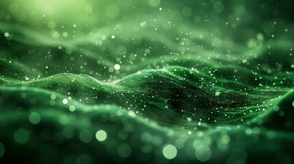 Poster - Background of green light abstract