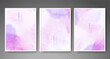 © REZI - Set of creative hand painted abstract watercolor background. Design for your cover, date, postcard, banner, logo.