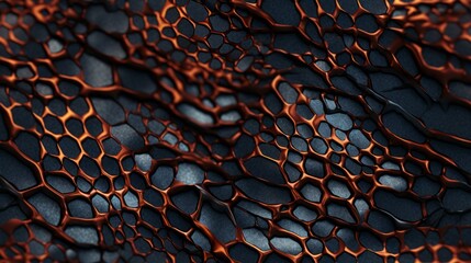 Poster - Generative AI Reticulated and intricate texture of reptile skin.