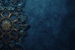 Beautiful denim desktop wallpaper background by islamic elegant ornament with light 