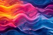 Vibrant Abstract Wavy Background in Pink, Blue, and Purple Hues for Creative Designs and Wallpapers