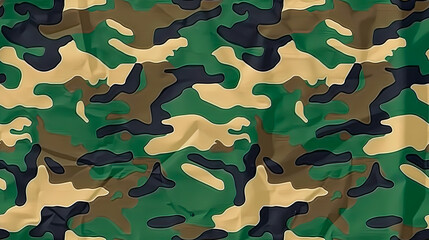Wall Mural - Seamless camouflage pattern, military texture, abstract design.