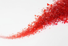 Red Flakes Background