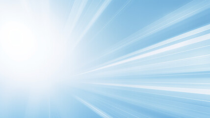 blue abstract background divergent rays of light zoom blurred in motion flat graphics copy space